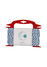 Resim 3,0 Mm Polyester Çok Amaçli Ip Halat - Beyaz-Mavi - 40 M. 