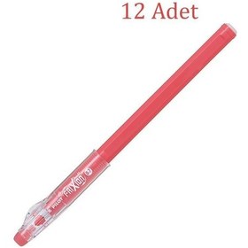 Resim Pilot Frixion Ball Stick Roller Silinebilir Jel Kalem 0.7 mm Mercan F06-CP 12 Adet 