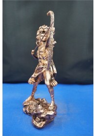 Resim Herkül Antik Yunan Kahramanı Heykeli- 27 Cm Herakles Biblo Ev Ofis Hediyelik Bakır 