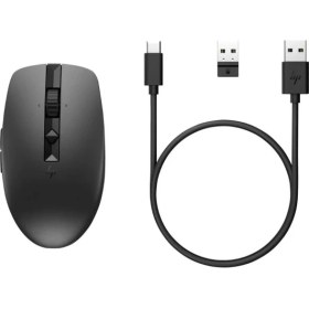 Resim Hp 715 Programlanabilir Şarj Edilebilir Bluetooth Kablosuz Mouse Siyah 6E6F0AA 