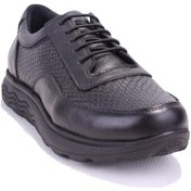 Resim Dagoster Dza32-203 Siyah Ortopedik Günlük Deri Kadın Ayakkabı 001 