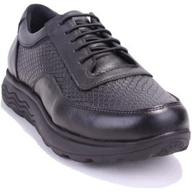 Resim Dagoster Dza32-203 Siyah Ortopedik Günlük Deri Kadın Ayakkabı 001 