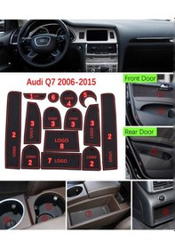 Resim Audi Q7 2010-2015 Araç Içi Silikon Kaymaz Ped Kaplama Seti (547228247) 