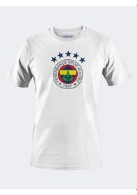 Resim Fenerbahçe 5 Yıldız Tshırt Beyaz 