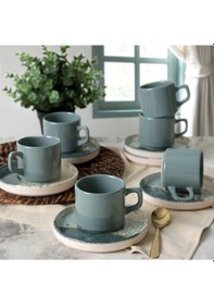 Resim Keramika Colored Çay Takımı 12 Parça 6 Kişilik 19781 