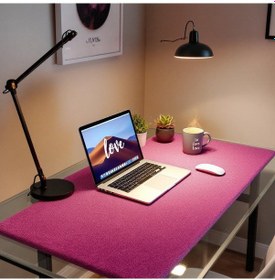 Resim Mouse Pad Pembe Masa Matı 120x240cm Suni Deri Desk Mat Ev Dekor 120 Cm 240 Cm 