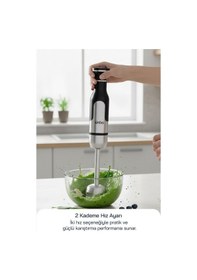 Resim Sinbo SHB-7512 El Blender 1000W - Ayarlanabilir Hızlı, Paslanmaz Çelik Aparatlı 