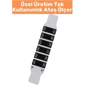 Resim Tek Kullanımlık Çocuk Bebek Ateş Ölçer 10'lu 