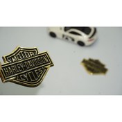 Resim DK Tuning Dk Motor Harley Davidson Depo Yanı Gold Metal Logo 5,5 Cm 