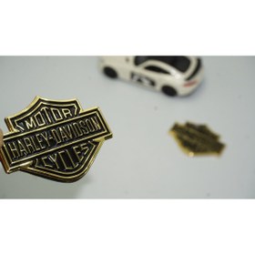 Resim DK Tuning Dk Motor Harley Davidson Depo Yanı Gold Metal Logo 5,5 Cm 