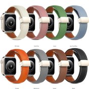 Resim AyrStore Omr Apple Watch 38Mm Kr414 Daks Deri Kordon - Lacivert 
