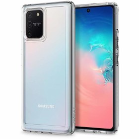 Resim Spigen Galaxy S10 Lite ile Uyumlu Kılıf Ultra Hybrid Crystal Clear 