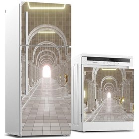 Resim Buzdolabı Ve Bulaşık Makinası Beyaz Eşya Sticker Kaplama 3D Saray 