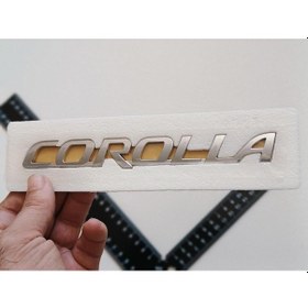 Resim Toyota Corolla Krom Bagaj Yazısı 3m 3d Abs 180mm 