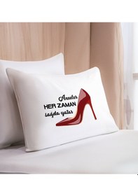Resim Bk Gift Eğlenceli Tasarımlı Pamuklu Yastık Kılıfı-1 50x70cm , Sevgiliye , Ev si, Tasarım Ev Tekstili 