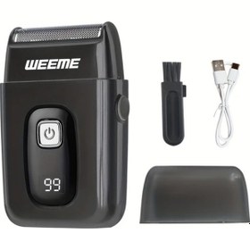 Resim Challenger Siyah-wm-306 Weem Erkekler Profesyonel Elektrikli Tiras Makinesi Kompakt Tasinabilir Usb Sarjli 5 Renk Secenekli 