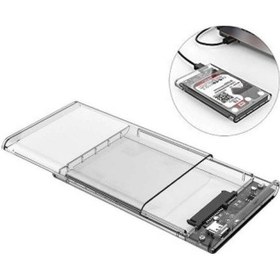 Resim Transparan 2.5 İnç Sata Usb 3.0 Harddisk Kutusu Notebook Ssd İçin 