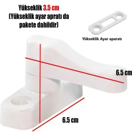 Resim Dora Shopping Pvc Çekmeli Kapı Pencere Emniyet Kilidi Pimapen Ev Bebek Güvenlik Kilidi 4 Adet 