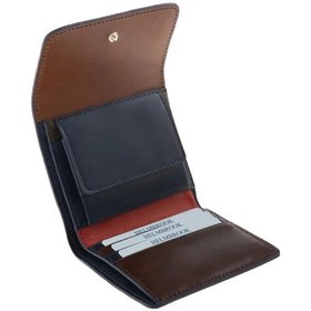 Resim Helmbrook London Eleanor Hakiki Deri Taba-lacivert Kadın Fermuarlı El Işi Rfid Korumalı Kapaklı Çıtçıtlı Büyük Cüzdan taba 