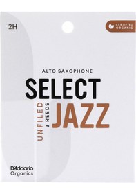 Resim D'addario Orrs03asx2h Organic Select Jazz Unfiled Alto Saksafon Kamışı No: 2 Hard Profesyonel/caz - 3'lü Paket Kimyasalsız Organik Tarım Sertifikalı Ve Üstün Projeksiyon 