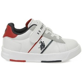 Resim U.s. Polo Assn. Travıs Jr 5pr Beyaz Erkek Çocuk Sneaker 000000000102022699 Beyaz-kırmızı 