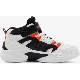 Resim Skechers Skx Court Hype Büyük Erkek Çocuk Beyaz Basketbol Ayakkabısı 406072L Wbo 