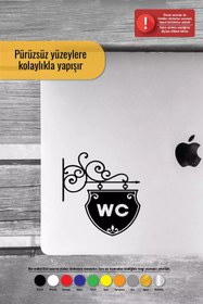 Resim Genel Markalar Wc Tabela Sticker Oto Motor Laptop Duvar Folyo Sticker 50 X 55 Cm 