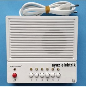 Resim Akelsan 6 Lı Diafon Konuşma Merkezi Çaycı-Odacı-Kapıcı Diyafon 