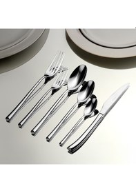 Resim Elegance Sade 6 Kişilik 36 Parça Çatal Kaşık Bıçak Takımı 