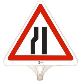 Resim Soldan Daralan Yol Tabelası Tek Taraflı 