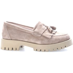 Resim Hakiki Deri Kadın Casual Ayakkabı 581za2840 Vizon 