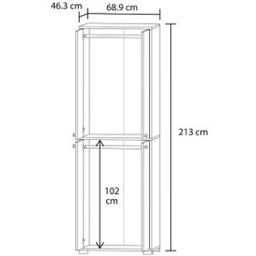 Resim Bükreş No.1 2 Askılı Bebek Odası Dolabı 