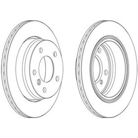 Resim FERODO DDF831 FREN DİSKİ ARKA BMW 3 E36 (Takım Fiyatıdır) 