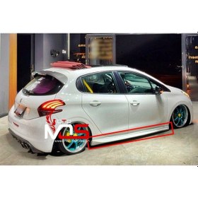 Resim Peugeot 208 Marşpiyel Sağ Sol Takım Fiberglass Boyasız 