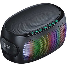 Resim Soaiy K1 Taşınabilir Kablosuz Bluetooth Hoparlör Işıklı Ses Bombası - FM Radyo & USB & Hafıza Kartı - ZORE-219178 