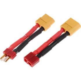 Resim 2 T Fiş Pil Konnektörü Erkek Kadın Adaptörü XT60 Uzatma Kablosu (Yurt Dışından) 