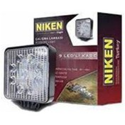 Resim Niken Projektör Çalışma Lambası Kare 9 Ledli 12-24 Volt 1adet 