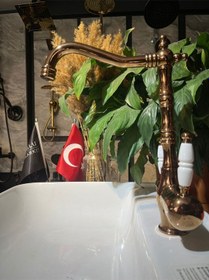 Resim İsaoğlu Yapı Arıtmalı Mutfak Bataryası Bakır Rustik Arıtmalı Armatür Pirinç Malzeme Zen Design Bakır 