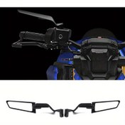 Resim Motorsiklet Arka Görüş Aynası - KAnduo S1000R F900R F900XR G310R G310GS C400X C400GT, Alüminyum Alaşımlı Rüzgar Kanadı Yan Ayna, Kolay Kurulum, Güvenli Uyum için Ayarlanabilir Kelepçe, Siyah Bitiş 