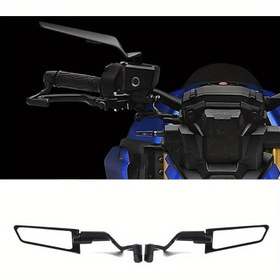 Resim Motorsiklet Arka Görüş Aynası - KAnduo S1000R F900R F900XR G310R G310GS C400X C400GT, Alüminyum Alaşımlı Rüzgar Kanadı Yan Ayna, Kolay Kurulum, Güvenli Uyum için Ayarlanabilir Kelepçe, Siyah Bitiş 