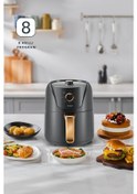 Resim Homend Airfryday 2505H 8 Farklı Programlı, Yağsız Fritöz 4.3 L Airfryer 