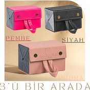Resim Look Rich 3'ü Bir Arada Paketi- El Yapımı Deri 4'lü Gözlük Taşıma Ve Saklama Çantaları 