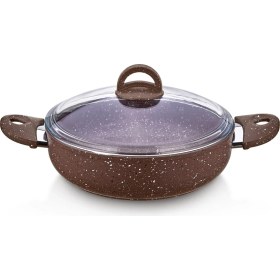Resim Saflon SF8628GR Granit Line 28 cm Basık Tencere 4.25 Litre 