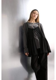 Resim Defacto Kız Çocuk Loose Fit Bisiklet Yaka Baskılı Uzun Kollu Tişört G1083a825auar58 Antrasit 
