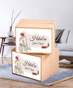 Resim Hafsa Ticaret Çeyiz Etiketi İsme Özel A4 Ebat (29 CM X 21 CM) - 20Lİ PAKET YÜKSEK YAPIŞKANLI Bohça Koli Etiketi 