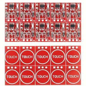 Resim 50 adet TTP223 Dokunmatik Düğme Modülü, Kapasitör Tipi, Tek Kanal, Kendiliğinden Kilitleme Dokunmatik Anahtar Sensörü Arduino için tasarlanmıştır. 