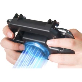 Resim Özel Soğutucu Fanlı (2000 Mah) Telefon Tutucu Mobil Game Oyun Kolu Aparatı ((4.6 - 6.5 Inç Uyumlu)) 