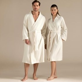 Resim Pıanta Bambu Unısex Bornoz Natural 