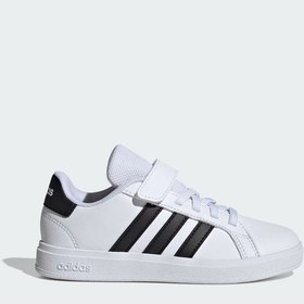 Resim Ftwwht/cblack/ftwwht Adidas Çocuk Tenis Ayakkabı Grand Court 2.0 El Ih5529 Beyaz 