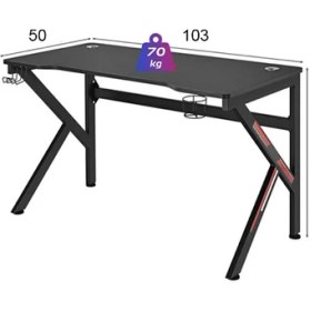 Resim servetavcı Tyler Oyuncu Masası - 103X50X80 